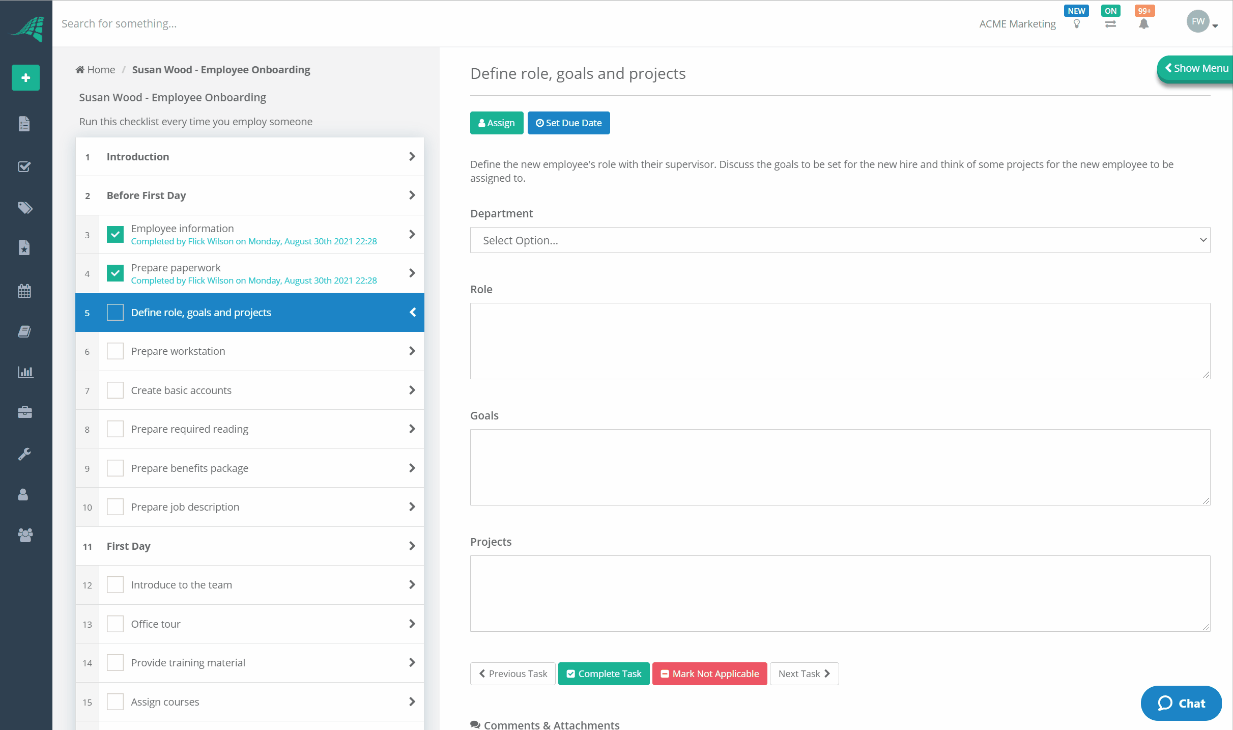 Create your rules using the 'Conditions' popup form