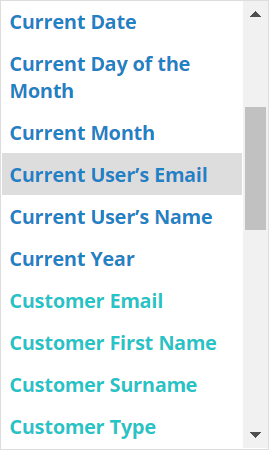 Select Dynamic Value