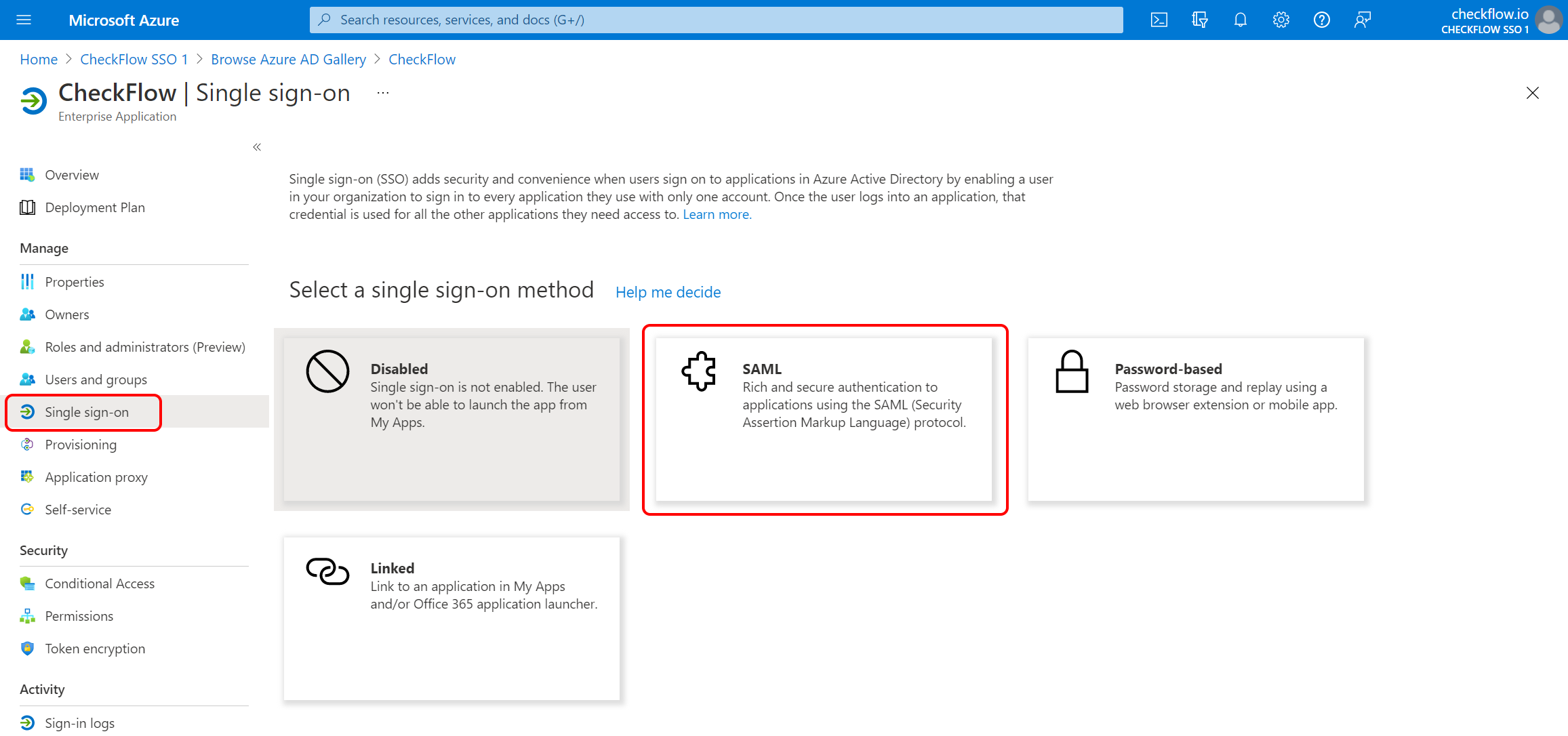 Create SAML Integration